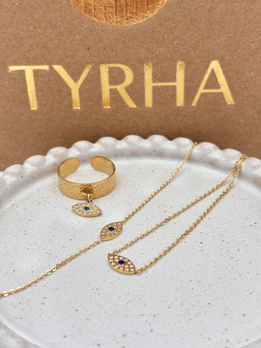 YOULIA | Collier Evil Eye 🧿 oeil serti d'oxydes de zirconiums