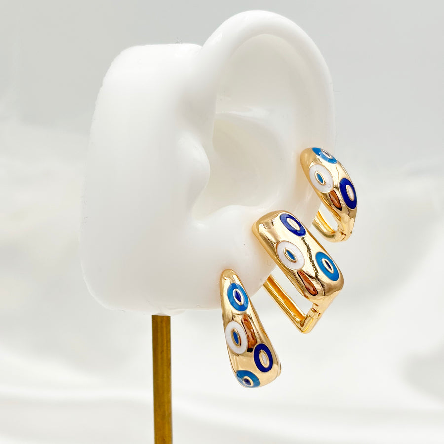 BOUCLES D'OREILLES 🧿 | SET DE 3 SANTORIN