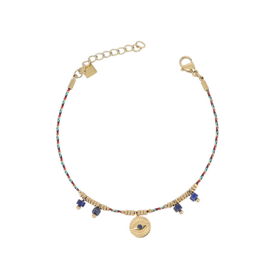 BOEL | Bracelet cordon 🧿 : oeil et pierres Lapis Lazuli