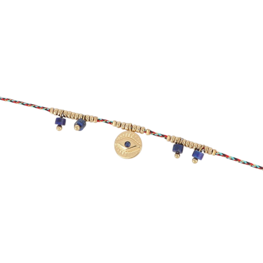 BOEL | Bracelet cordon 🧿 : oeil et pierres Lapis Lazuli